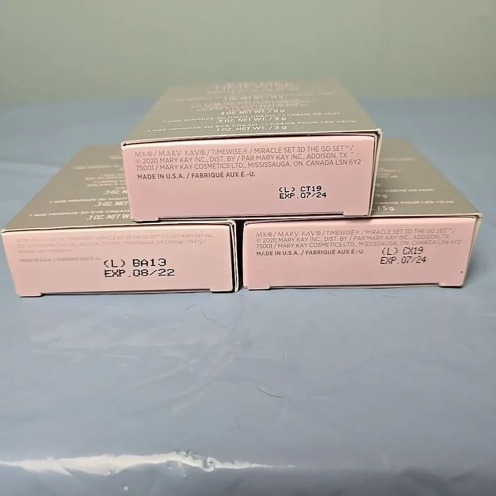 Mary Kay Timewise Miracle Set The 3D Go Set NIB Lot of (3) Exp. 07/24 & 8/22‎